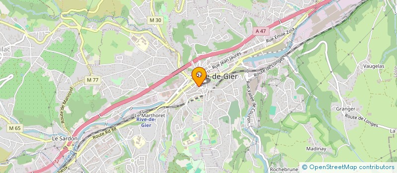 localisation de l'entreprise CASTOR à RIVE-DE-GIER