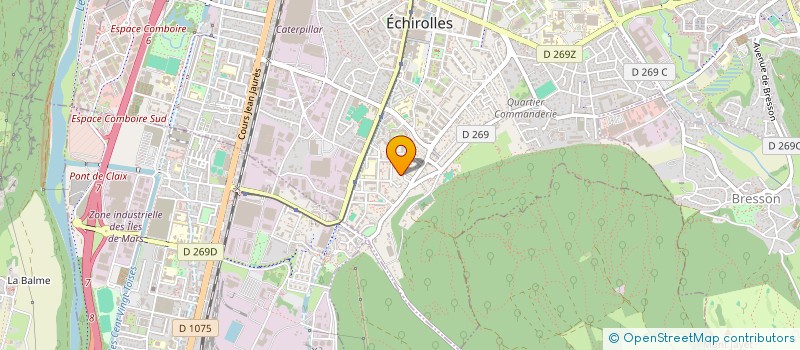 localisation de l'entreprise CASTOR & BABUX  ECHIROLLES