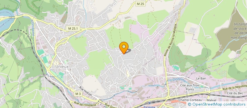 localisation de l'entreprise CASTOR BATISSEUR  UNIEUX