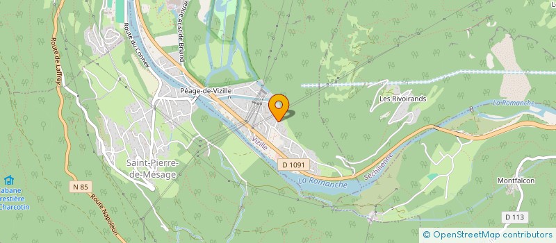 localisation de l'entreprise CASTOR BOIS  VIZILLE