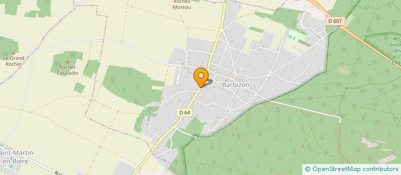 localisation de l'entreprise CASTOR ET CO à BARBIZON