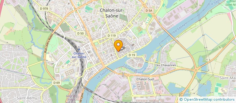 localisation de l'entreprise CASTOR ET POLLUX à CHALON-SUR-SAONE