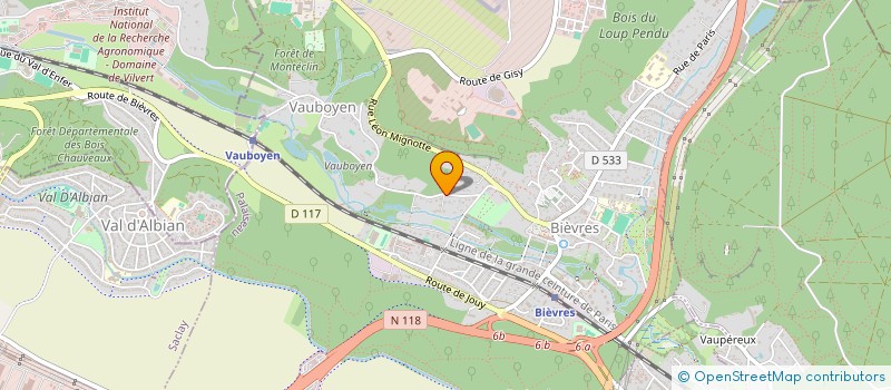 localisation de l'entreprise CASTOR FORMATION à BIEVRES