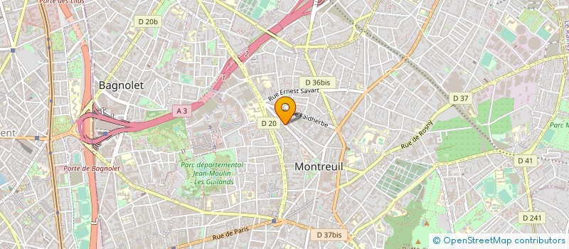 localisation de l'entreprise CASTOR & POLLUX à MONTREUIL