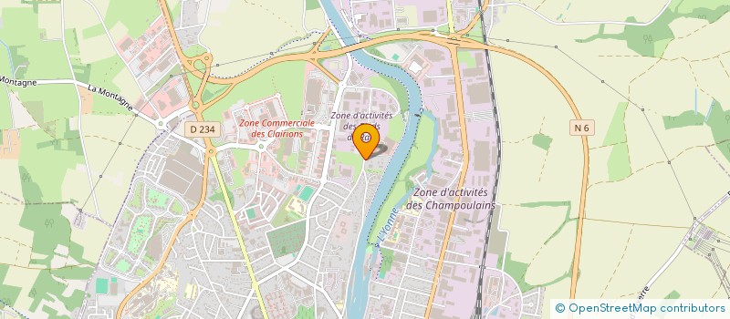 localisation de l'entreprise CASTOR SARL à AUXERRE