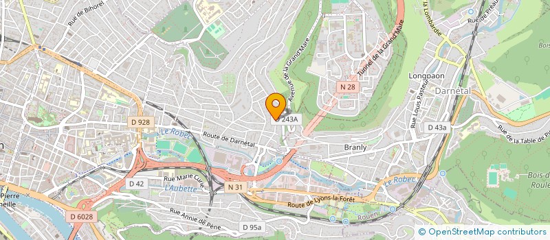 localisation de l'entreprise CASTORANIM à ROUEN