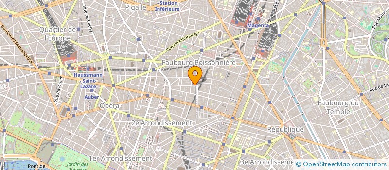 localisation de l'entreprise CASTORIA FOURRURES à PARIS