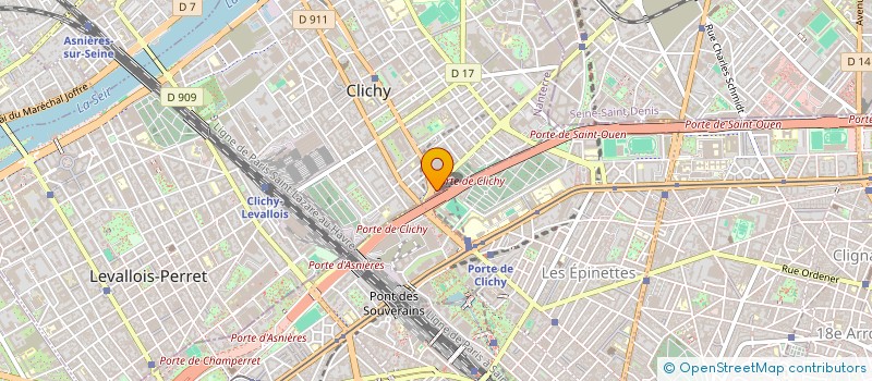 localisation de l'entreprise CASTORION à CLICHY