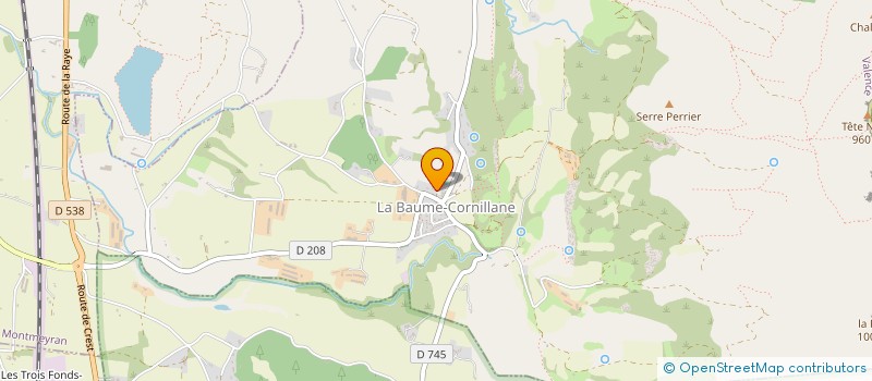 localisation de l'entreprise CASTORS  BAUME-CORNILLANE (LA)