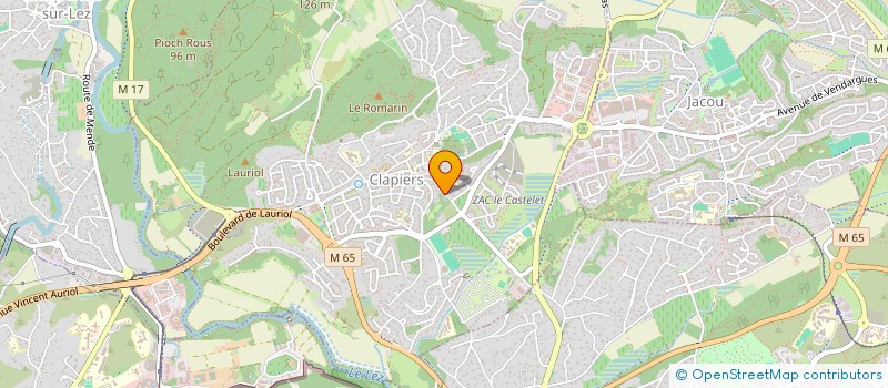 localisation de l'entreprise CASTORS  CLAPIERS