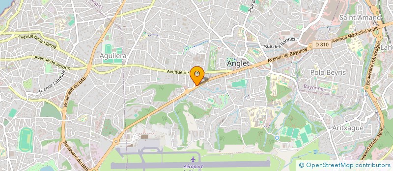 localisation de l'entreprise CASTORS BASQUES SARL à ANGLET