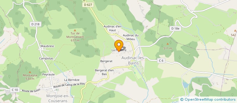 localisation de l'entreprise CASTORS BIO D'ARIEGE à MONTJOIE-EN-COUSERANS