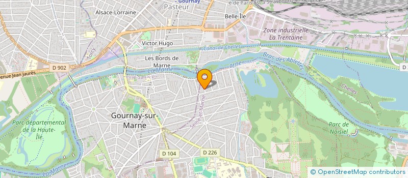 localisation de l'entreprise CASTORS ET CIE  CHAMPS-SUR-MARNE