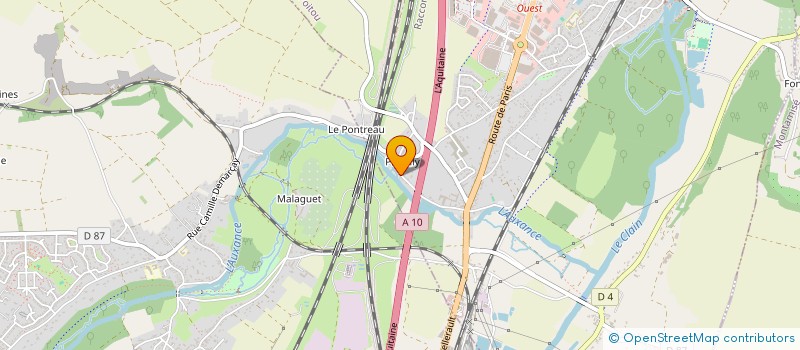 localisation de l'entreprise CASTORS ET HIRONDELLES  CHASSENEUIL-DU-POITOU