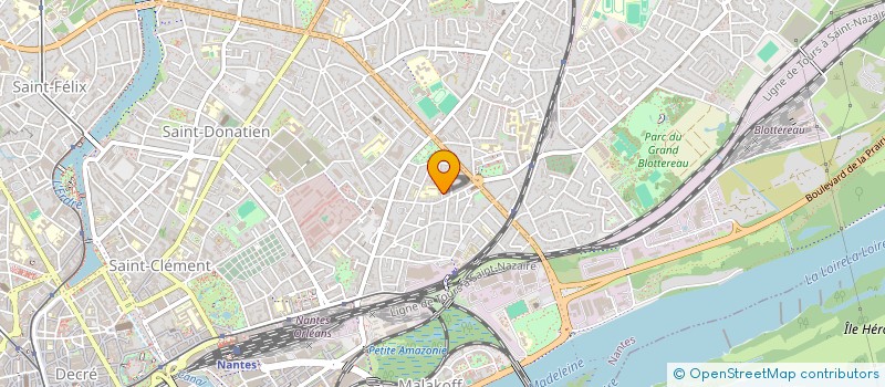 localisation de l'entreprise CASTORS ST YVES  NANTES