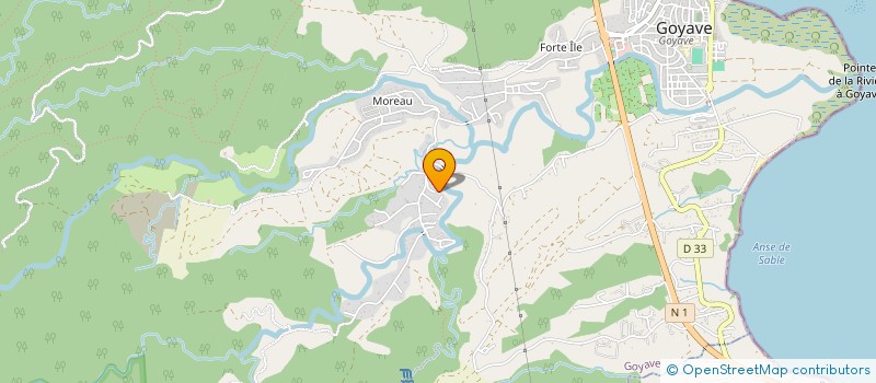 localisation de l'entreprise CASTORY MEDICAL ET SERVICE  GOYAVE