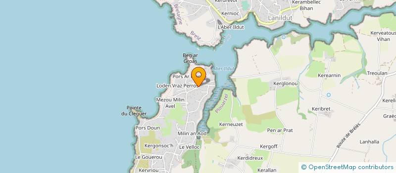 localisation de l'entreprise CASTREC  LAMPAUL-PLOUARZEL