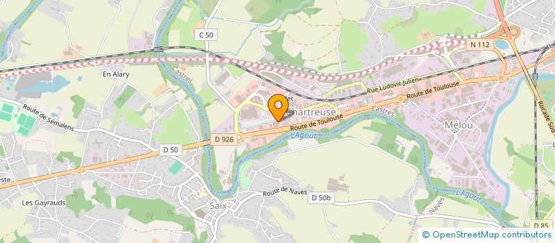 localisation de l'entreprise CASTRES MELOU  CASTRES