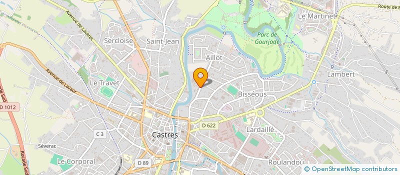 localisation de l'entreprise CASTRES OLYMPIQUE STE SPORTIVE à CASTRES