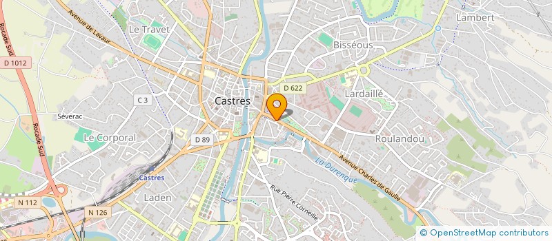 localisation de l'entreprise CASTRES PRESSING à CASTRES
