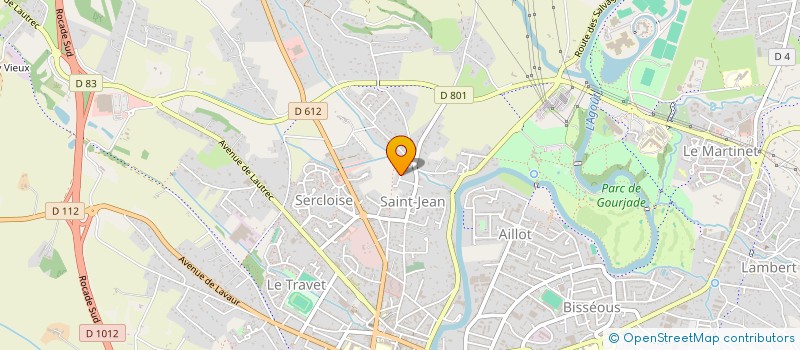 localisation de l'entreprise CASTRES RUGBY CLUB DURENQUE  CASTRES