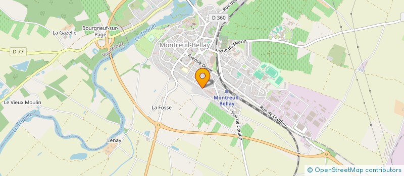 localisation de l'entreprise CASTRO.VALJP  MONTREUIL-BELLAY