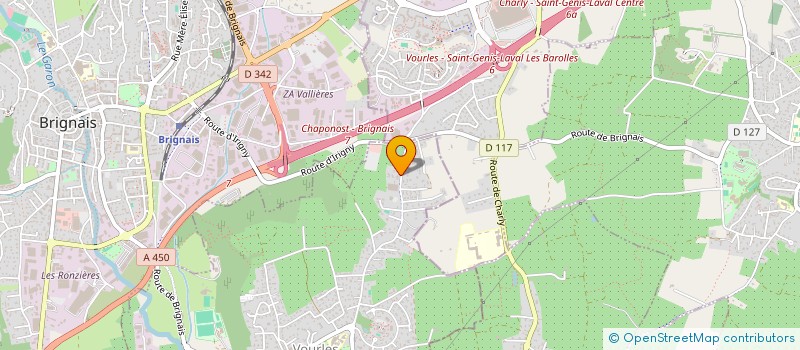 localisation de l'entreprise CASTT  VOURLES