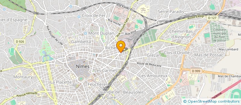 localisation de l'entreprise CASU JEAN ET PORTELLI GEORGES  NIMES