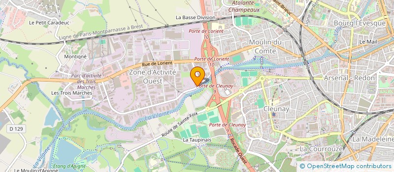 localisation de l'entreprise CASUAL ACTIVE  RENNES