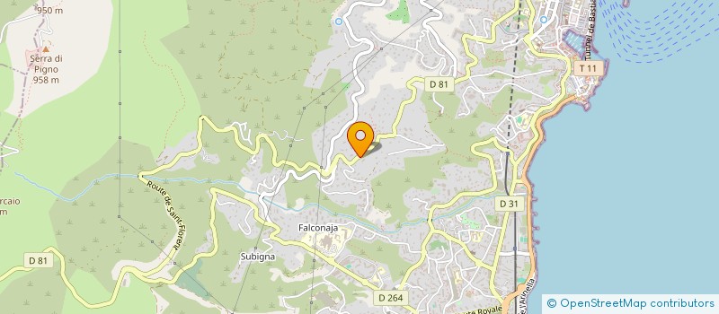 localisation de l'entreprise CASUCCI à BASTIA