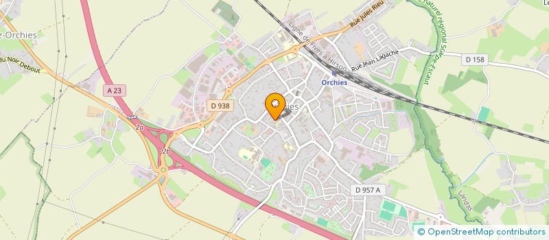 localisation de l'entreprise CASY  ORCHIES