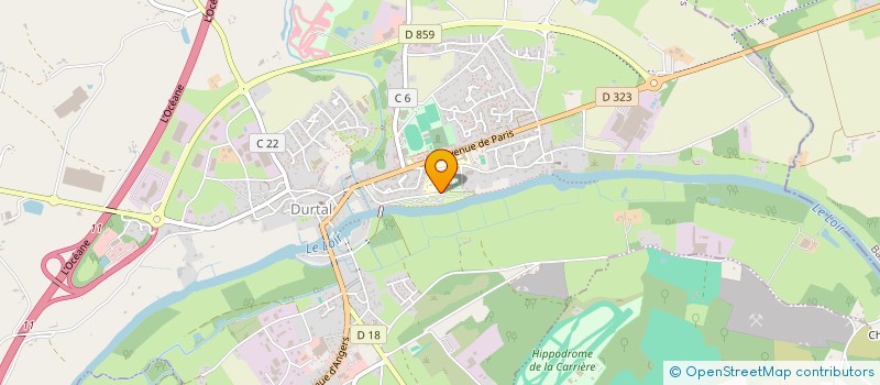 localisation de l'entreprise CASY à DURTAL