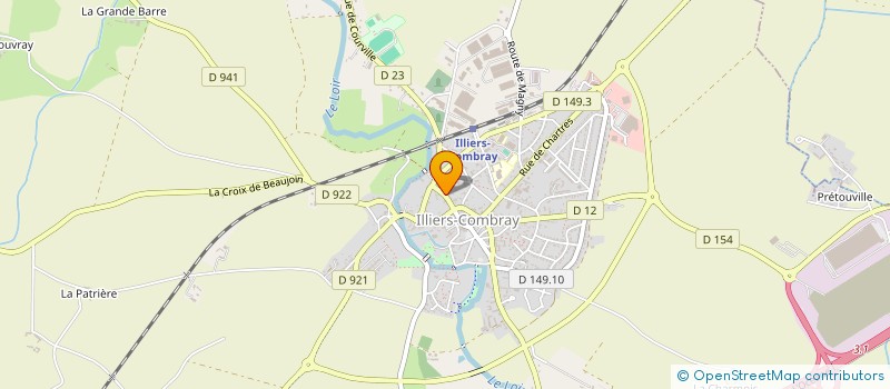 localisation de l'entreprise CAT 3 2 1 à ILLIERS-COMBRAY