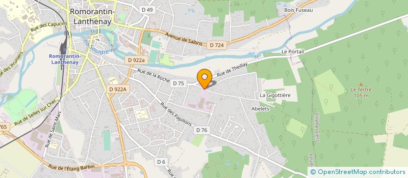 localisation de l'entreprise CAT à ROMORANTIN-LANTHENAY