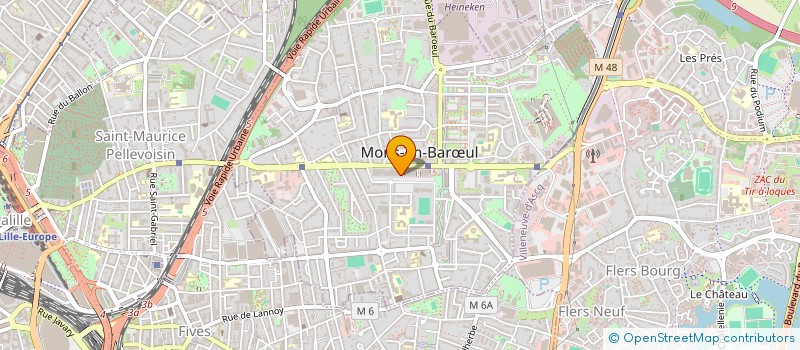localisation de l'entreprise CAT à MONS-EN-BARŒUL