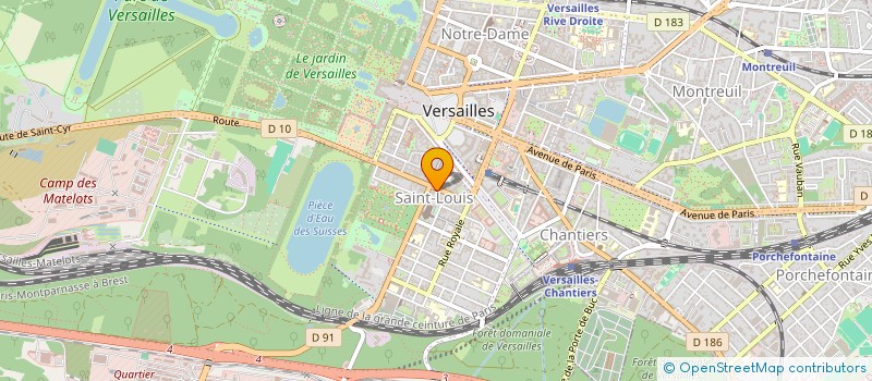 localisation de l'entreprise CAT à VERSAILLES