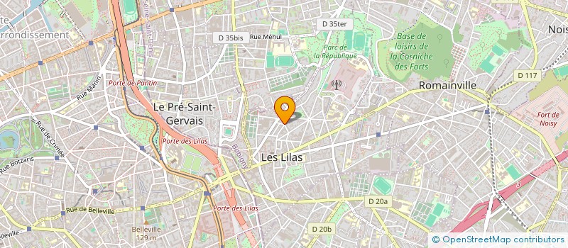 localisation de l'entreprise CAT à LES LILAS