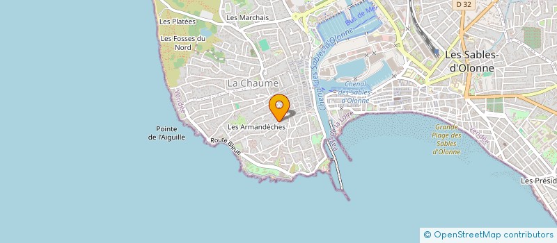 localisation de l'entreprise CAT AND CHRIS à LES SABLES D'OLONNE