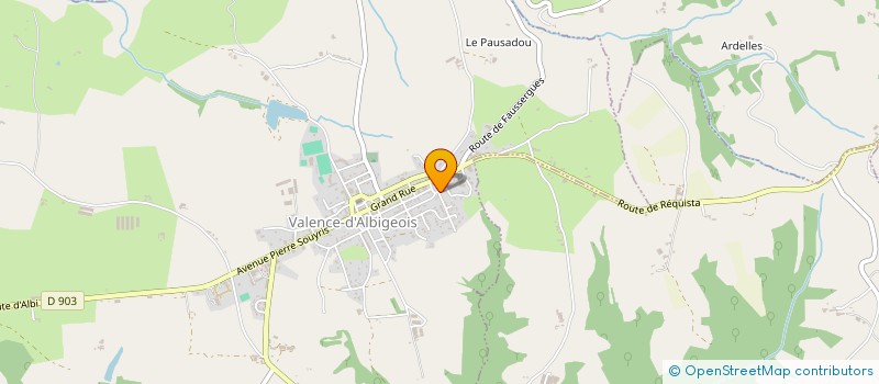 localisation de l'entreprise CAT, COSTEL ET ANA TRONCIU  VALENCE-D'ALBIGEOIS