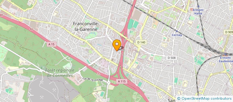 localisation de l'entreprise CAT ELEC à SANNOIS
