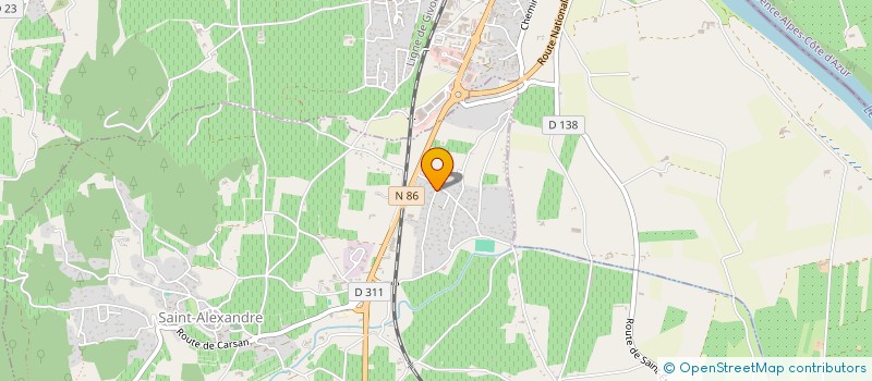 localisation de l'entreprise CAT ET SENS - SANCTUAIRE DES SECONDES CHANCES  BAGNOLS-SUR-CEZE