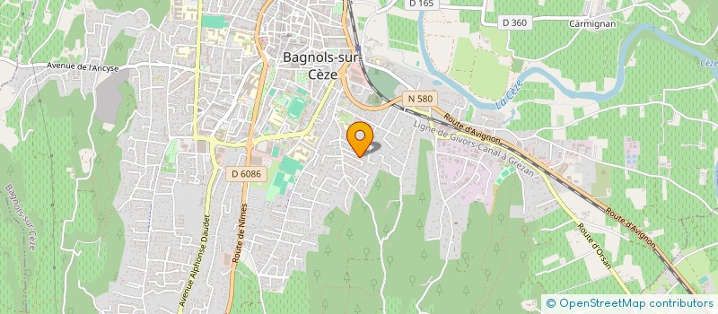 localisation de l'entreprise CAT ET SENS - SANCTUAIRE DES SECONDES CHANCES  BAGNOLS-SUR-CEZE