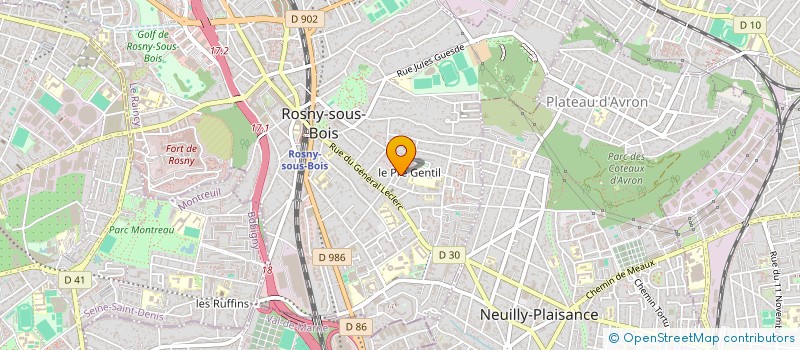 localisation de l'entreprise CAT HOLDING à ROSNY SOUS BOIS