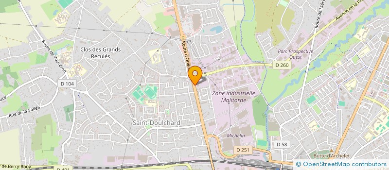 localisation de l'entreprise CAT IMMOBILIERE BOURGES  SAINT-DOULCHARD