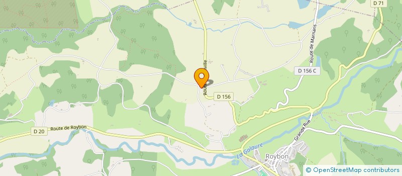 localisation de l'entreprise CAT'INOV  ROYBON