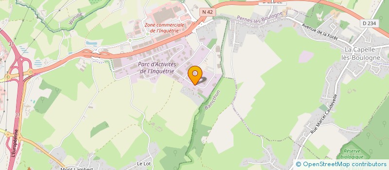 localisation de l'entreprise CAT'INVEST à SAINT-MARTIN-BOULOGNE