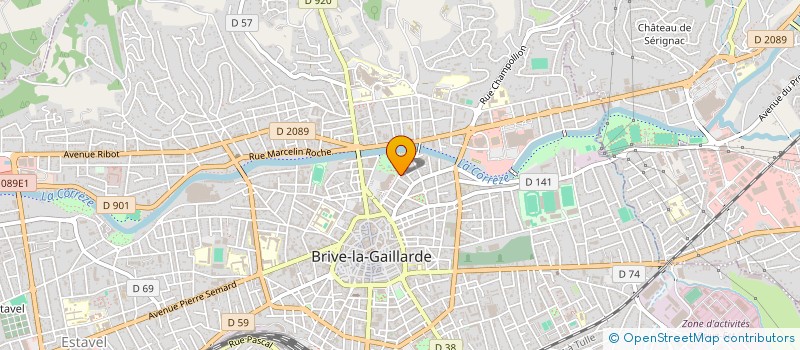localisation de l'entreprise CAT'N HONEY à BRIVE-LA-GAILLARDE