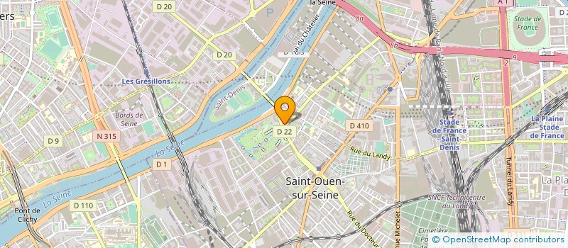 localisation de l'entreprise CAT PATTES à SAINT-OUEN-SUR-SEINE