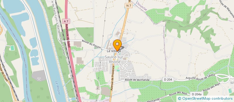 localisation de l'entreprise CAT-PRO  SAULCE-SUR-RHONE