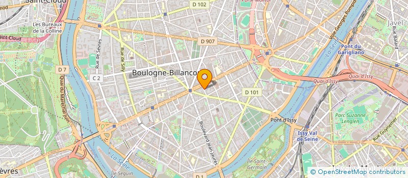 localisation de l'entreprise CAT PRODUCTION à BOULOGNE-BILLANCOURT